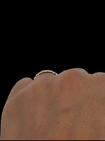 10K Yellow Gold 0.075cttw Diamond Infinity Ring