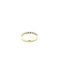 10K White and Yellow Gold 0.11 cttw Diamond Ring