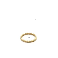 10K Yellow Gold 0.075cttw Diamond Infinity Ring