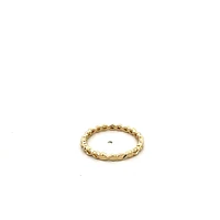 10K Yellow Gold 0.075cttw Diamond Infinity Ring