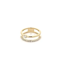 10K Yellow Gold 0.096 ct Canadian Diamond Ring - 4