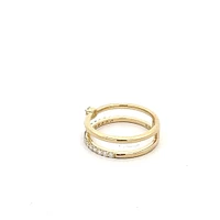 10K Yellow Gold 0.096 ct Canadian Diamond Ring - 4