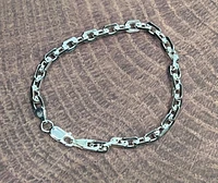 925 Sterling Silver 5.5mm Rolo Link Bracelet  -  8.25 Inches