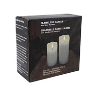 2 Piece 3D Flame LED Candle