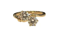 14K Yellow Gold 1.28cttw Round Lab Grown Diamond Engagement Ring