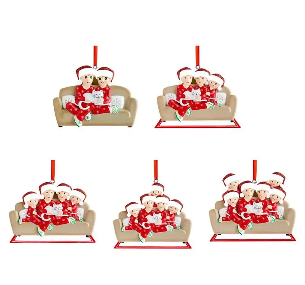 Personalized Cat Family Christmas Tree Ornament - 2 People