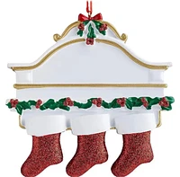 Personalized Stocking Christmas Tree Ornament - 2 People
