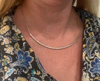 14K White Gold 3.00 cttw Lab Grown Diamond Necklace