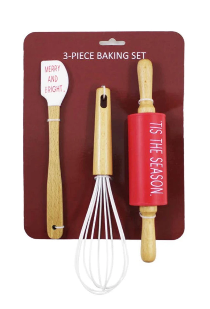 3 Piece Baking Christmas Set