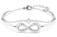 Swarovski -  Hyperbola bangle, Infinity, White, Rhodium plated - 5684049