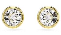 Swarovski - Imber stud earrings, Round cut, White, Gold-tone plated - 5681552/5689660 (SS)
