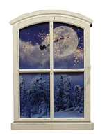 LED Santa's Sleigh Light Up Canvas