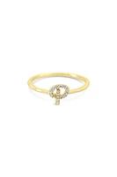 10K Yellow Gold Initial Lab Grown Diamond Rings - Letter A /
