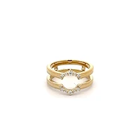 14K White, Yellow or Rose Gold 0.165cttw Diamond Ring - Lab Grown Diamonds /