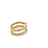14K White, Yellow or Rose Gold 0.165cttw Diamond Ring - Lab Grown Diamonds /
