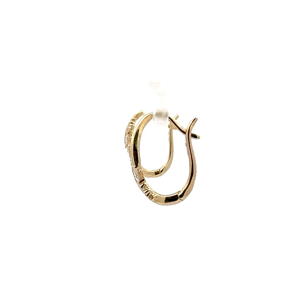 10K Yellow Gold 0.50cttw Diamond Earrings