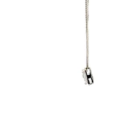 10K White Gold 0.50cttw Lab Grown Emerald Cut Diamond Necklace - 18 Inches