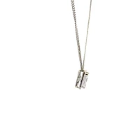10K White Gold 0.50cttw Lab Grown Emerald Cut Diamond Necklace - 18 Inches