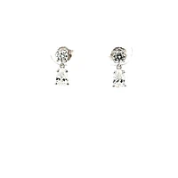 10K White Gold 0.76cttw Lab Grown Diamond Earrings