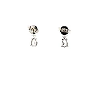 10K White Gold 0.76cttw Lab Grown Diamond Earrings