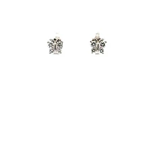 10K White Gold 0.34cttw Lab Grown Diamond Butterfly Earrings