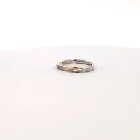 10K White and Yellow Gold 0.08 cttw Diamond Ring