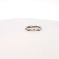 10K White and Yellow Gold 0.08 cttw Diamond Ring