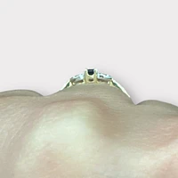 10K Yellow Gold Sapphire & Diamond Ring