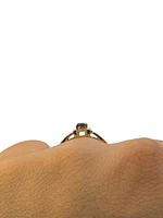 10K Yellow Gold Sapphire & Diamond Ring