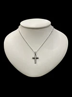 Stainless Steel 20X14mm Cross Pendant - 18"
