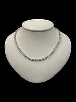 925 Sterling Silver 16" 3mm Cubic Zirconia Chain