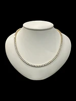 925 Gold Plated Sterling Silver 18" 3mm Cubic Zirconia Chain