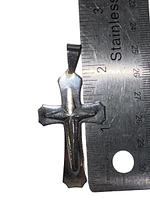 Stainless Steel 50X27mm Cross Pendant