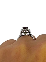 14K White Gold 0.70cttw Ruby and 0.30ttw Diamond Ring - 7