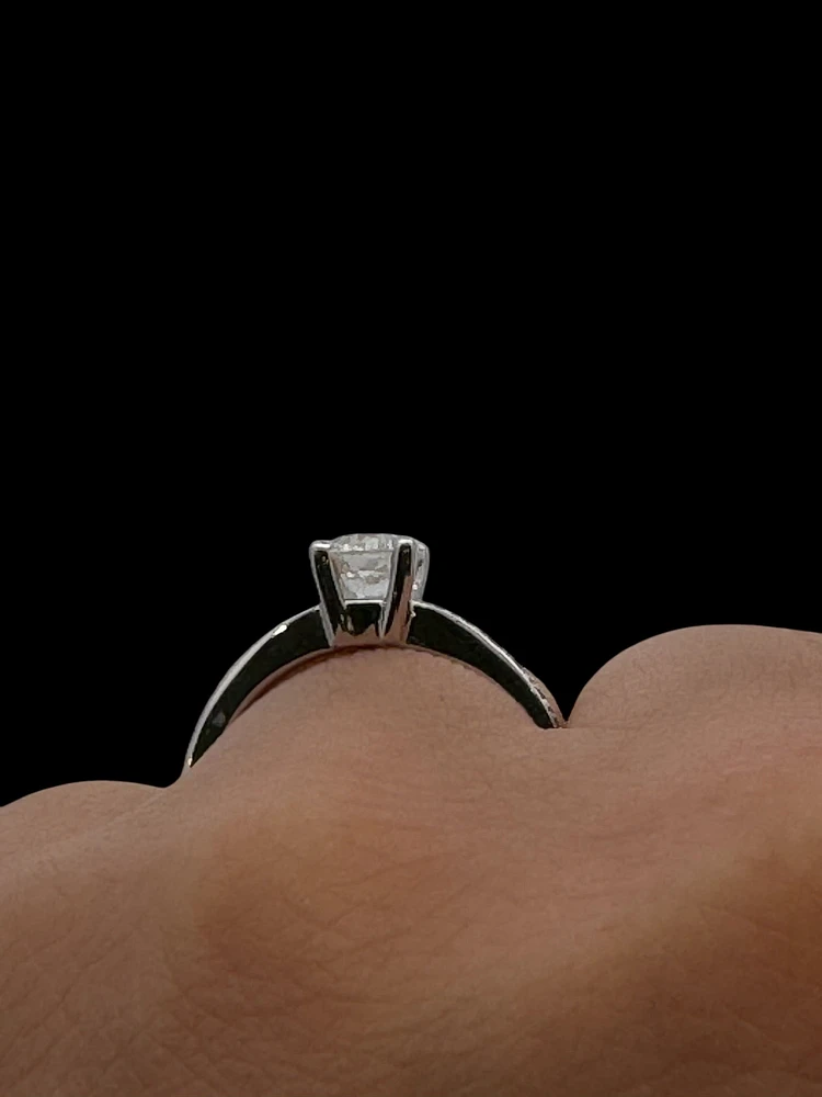 14K White Gold 1.03cttw Diamond Engagement Ring - /