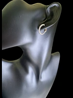 10K Gold 1.00cttw Lab Grown Diamond Huggie / Hoop Earrings