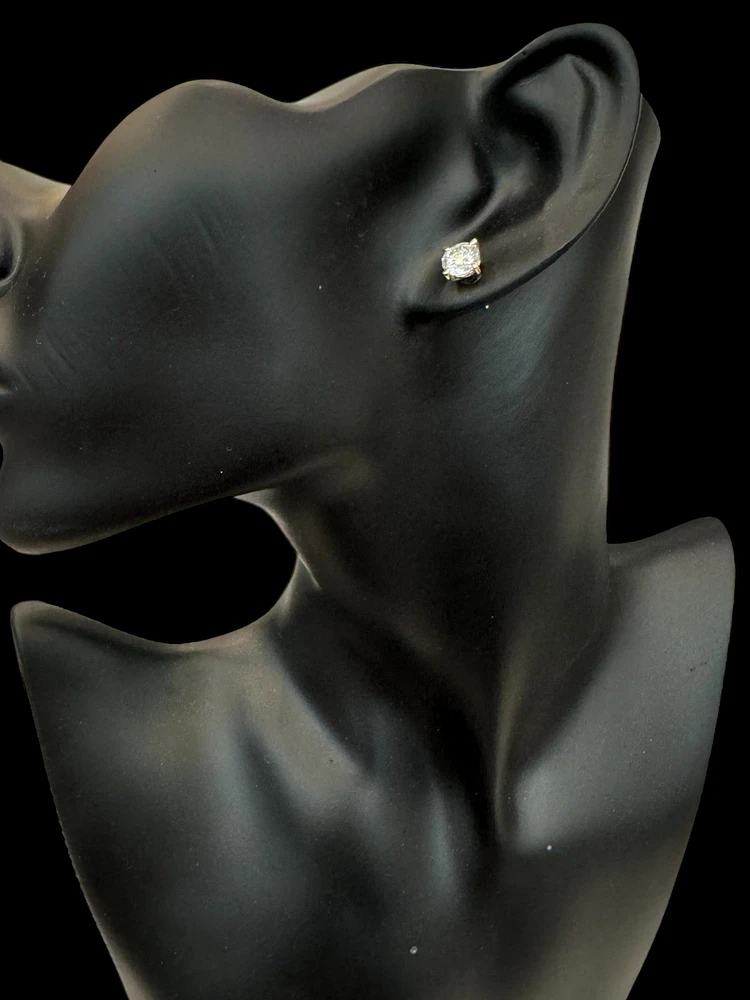 14K Yellow Gold 1.00cttw Lab Grown Diamond Stud Earrings