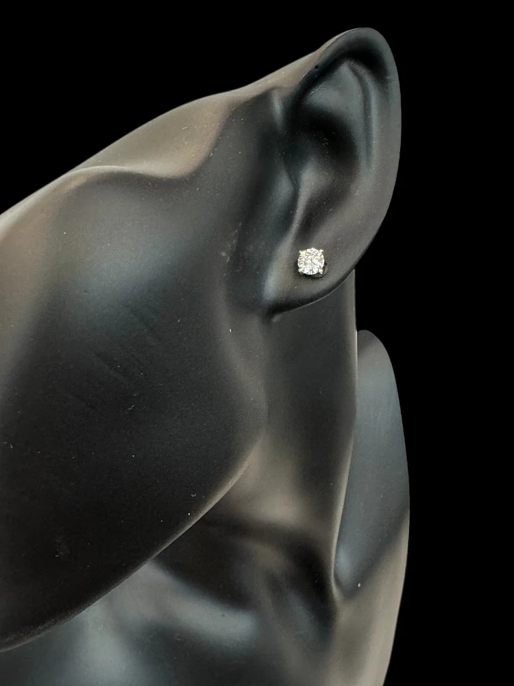 14K Yellow Gold 1.00cttw Lab Grown Diamond Stud Earrings