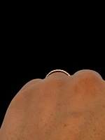 14K Yellow Gold White Sapphire Ring - /
