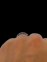 14K White Gold Rainbow Sapphire Ring - /