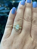 14K Yellow Gold 1.22cttw Oval Lab Grown Diamond Engagement Ring - /