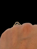 14K Yellow Gold London Blue Topaz Ring - /