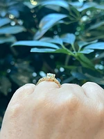 14K Yellow Gold 1.22cttw Oval Lab Grown Diamond Engagement Ring - /