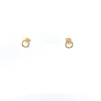 10K Yellow Gold 0.10cttw Canadian Diamond Earrings