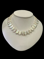 Silver Fresh Water Pearls Strand - 18"