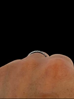 14K White Gold cttw Diamond Band- Size 6