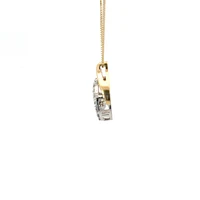 10K White & Yellow Gold 0.25cttw Diamond Eternity Necklace, 18"