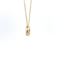 10K Yellow Gold 0.097 Canadian Diamond Infinity Pendant - 18"