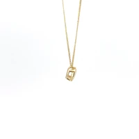 10K Yellow Gold 5mm Genuine Opal Pendant, 18"