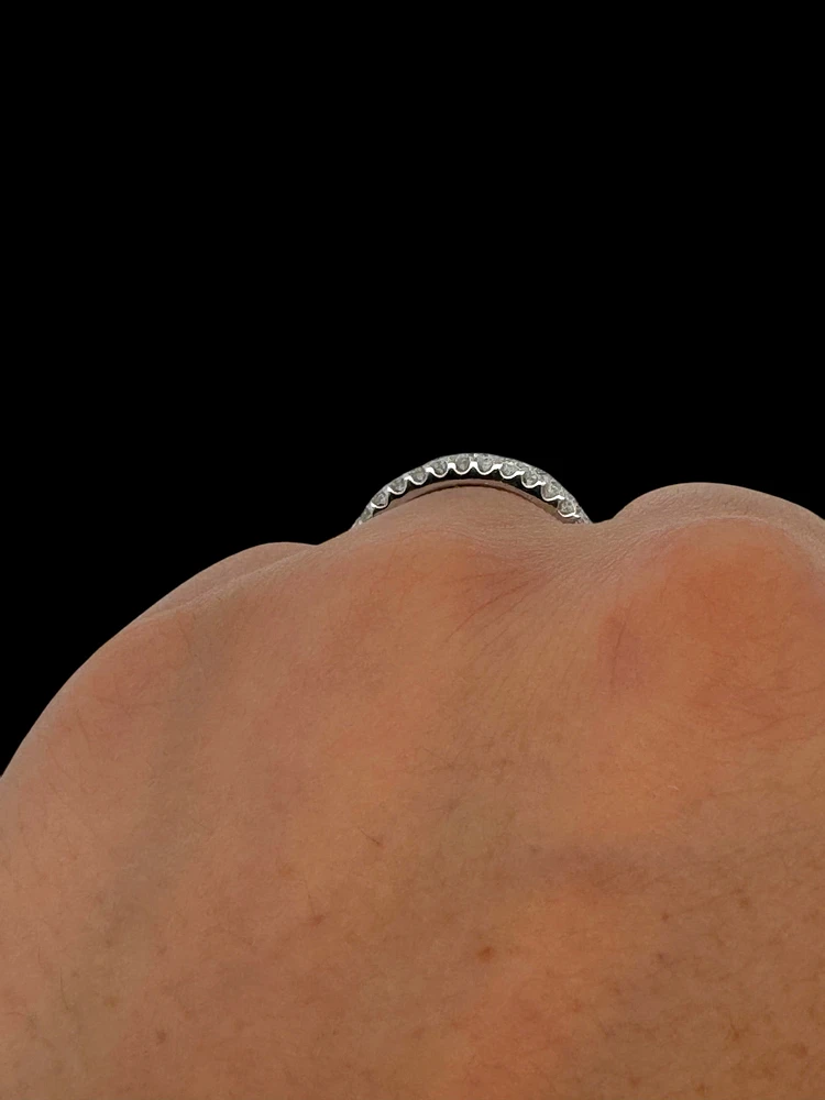 14K White Gold 1.04 cttw White Diamond Ring